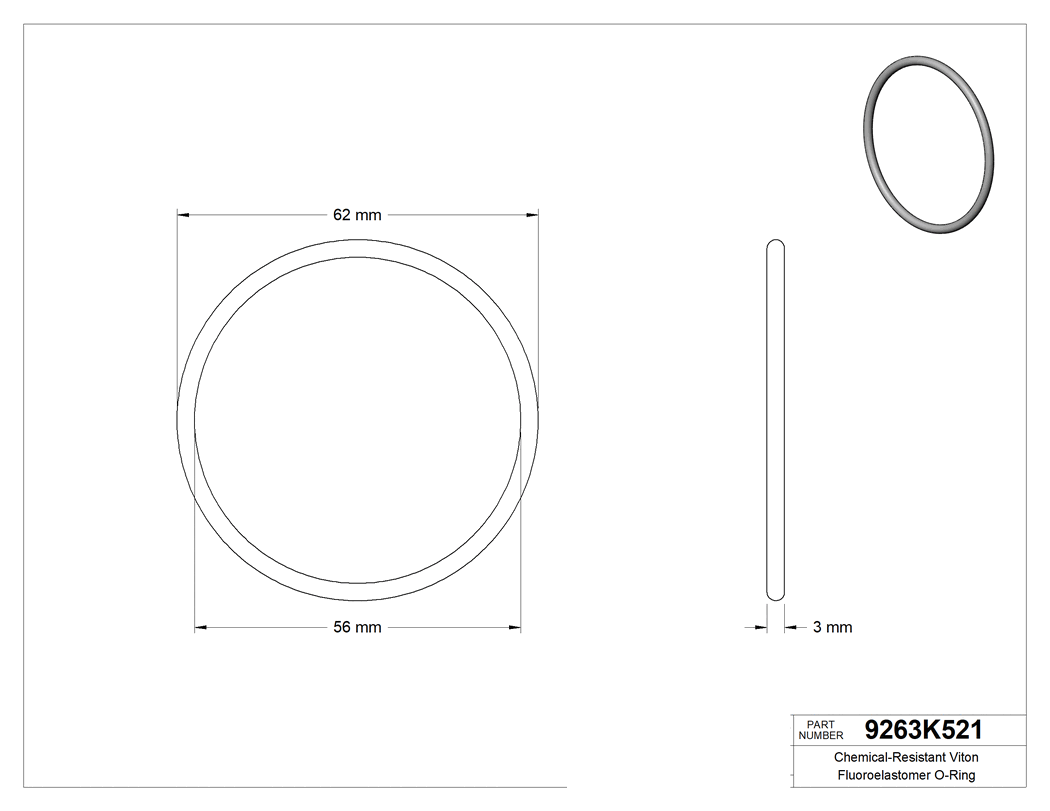 Technical drawing - 9263K521